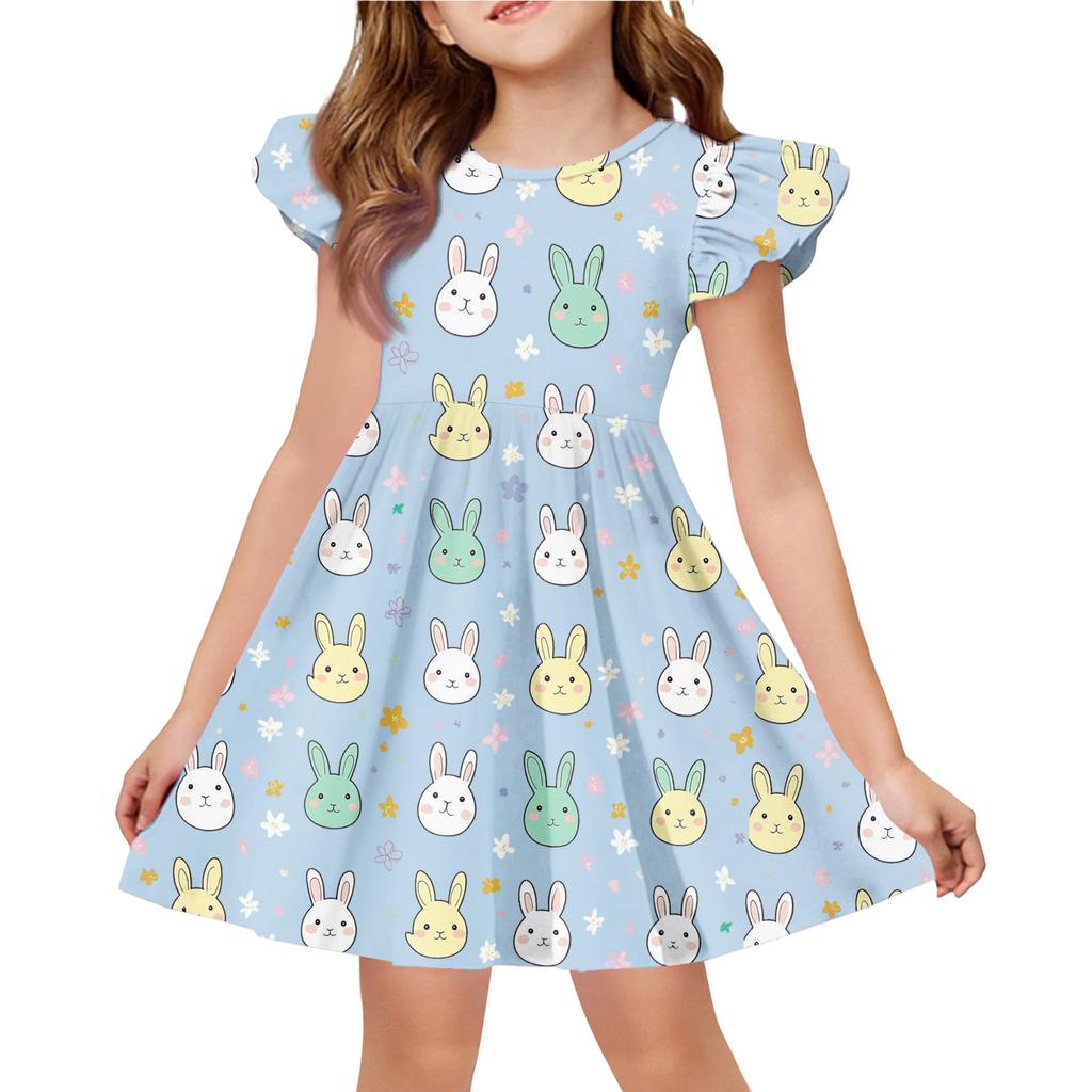 Children's Fashion Casual Flying Sleeve Dress