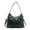 Versatile Quilted Crossbody Shoulder Bags Down Cotton Padded Large Capacity Handbags Solid Color Messenger Bag for Women Men
