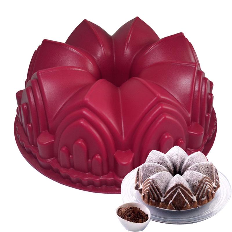 Grande Stampo in Silicone Castello Corona Grande per Cottura Fai da Te e Decorazione Torte