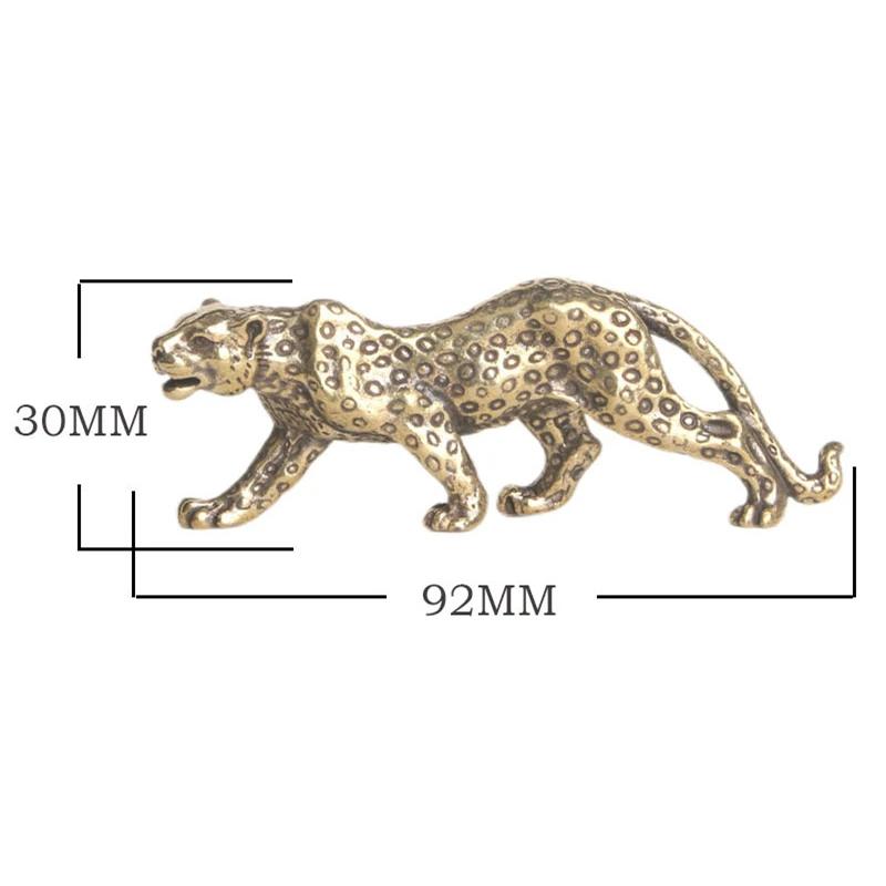 

Ретро Чистая Латунь Деньги Леопард Настольные Украшения Украшения Дома Счастливые Фигурки Животных Миниатюры Фэншуй Офисные Аксессуары леопардовый