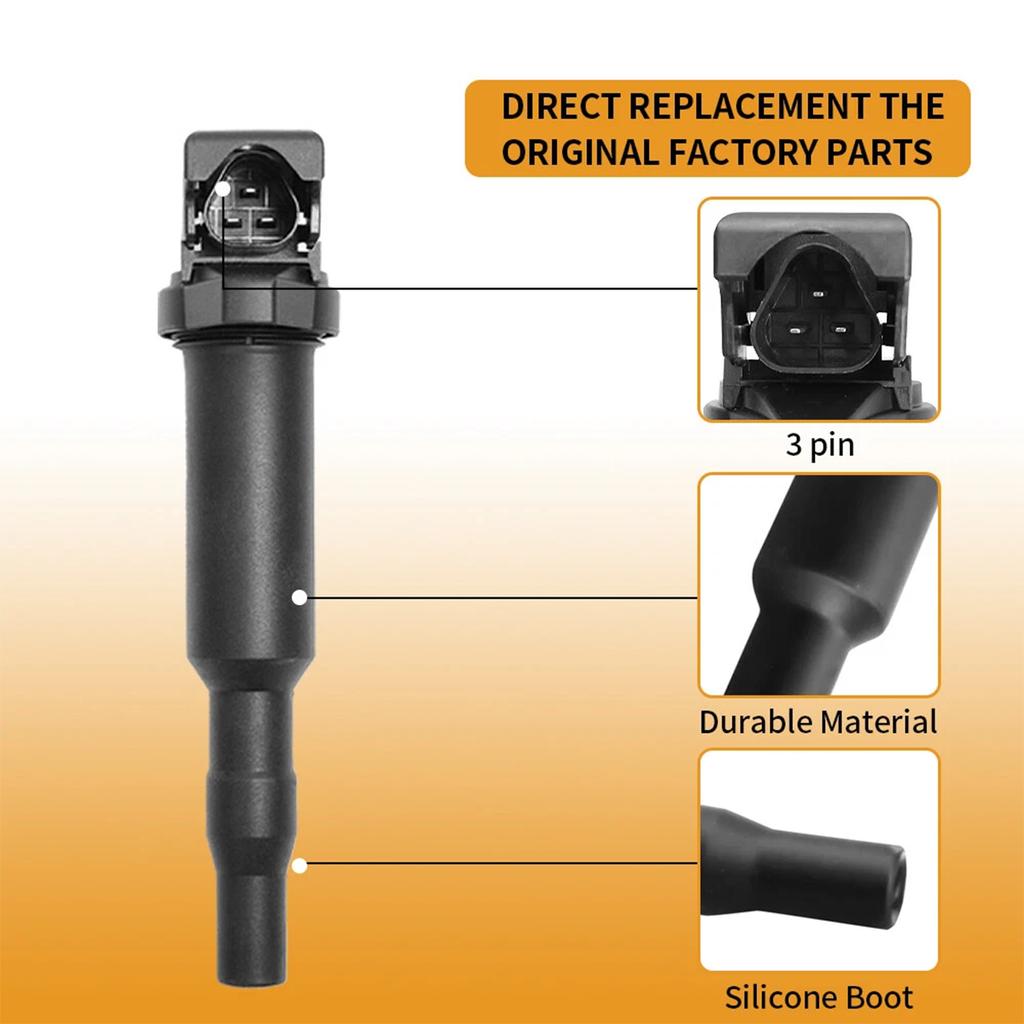 12138616153 12137594596 0221504470 Ignition Coil For BMW E60 E61 F10 F18 F11 E39 F07 520I 523I 525I X3 X5 Z4