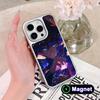Yugioh Seto Kaiba Phone Case for iPhone 17 16 15 14 13 12 11 Air Pro Max Plus Electroplated Silver Magsafe Cover