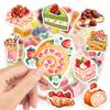Watercolor Dessert Cake Stickers Fruit Pie Diy Kids Toy Gift Decorative Decal For Scrapbook Laptop Luggage Bottles Waterproof
