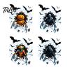 Scary Atmosphere Props for Bar Halloween Wall Sticker, Realistic Pumpkin/Zombie/Werewolf/Clown Print, Waterproof PVC Self-Adhesive Decals, Pvc