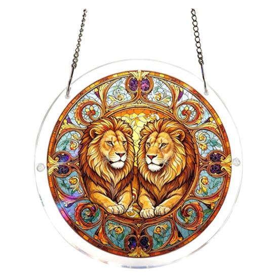 Acrylic Puzzles Suncatcher 83 Style Window Hanging Pieces Stained Glass Ornament DIY Jigsaw