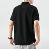 Li Ning Logo Loose Comfortable Versatile Thin Short Sleeve Polo Shirt Men Tops Black APLU799