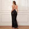 New women's clothing European and American style sexy backless sleeveless slim hip wrap Spice girl perspective dress women