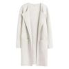 Woolen Coat Women Autumn Korean Fashion Casual Loose Women Coat Solid Color Button-Less Cardigan Coat