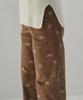 Okuka Ribbon Corduroy Straight Pants_Brown