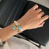 Ocean Breeze Shell And Starfish Jewelry Bracelet With Stainless Steel Material For Summer Vacation Style