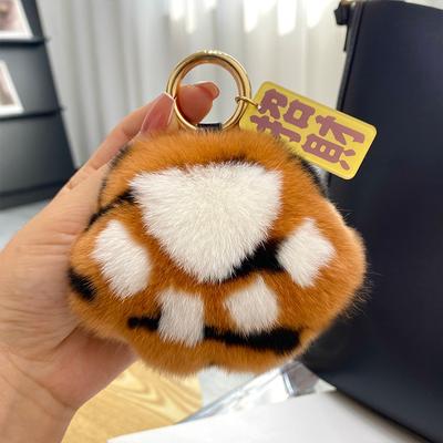 Carino e Vero Lontra Coniglio Peluche Portachiavi Pendente Zampa di Tigre Fortunata Pendente Borsa Libro Regalo di Compleanno Ragazza
