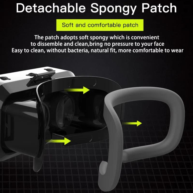 3D VR Gaming Glasses, Head-Mounted Panoramic VR Box, for 4.7-7.0 Inch Smartphones