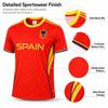 KNK Football Fan Jersey Dry-Fit National Team Colours Supporter T-Shirt Spain 2XL