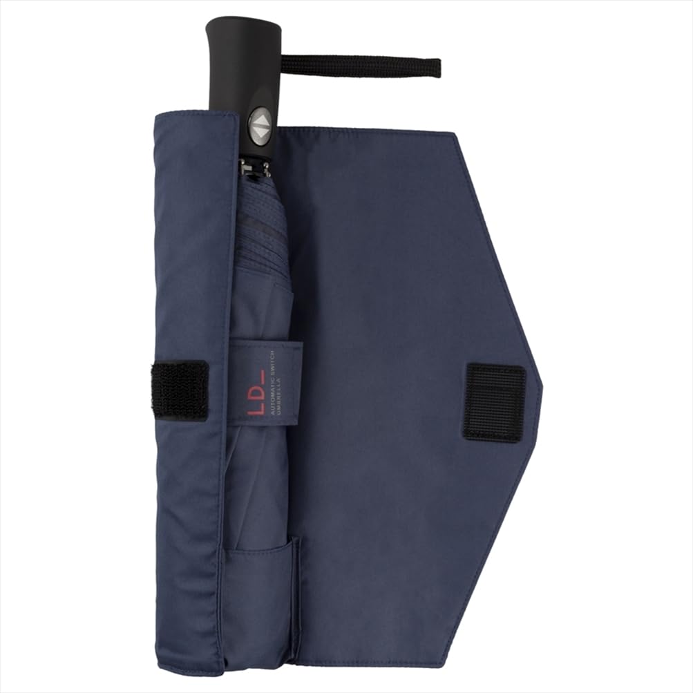 Ogawa Sui Men's Folding Umbrella, One-Touch Automatic Open/Close, Water-Repellent, 65 cm, Navy, 53368