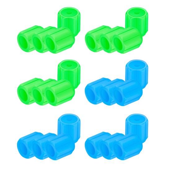 Glowing Car Tire Valve Caps Waterproof Glow In The Dark Tire Lights Night Safety Light Universal Bicycle Stem Covers for Car Truck SUV Motorcycle