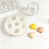 Practical Pendant Molds Star and Heart Shape Handmade Ornament Moulds Silicone Texture for Clay Wax and Resin Crafting