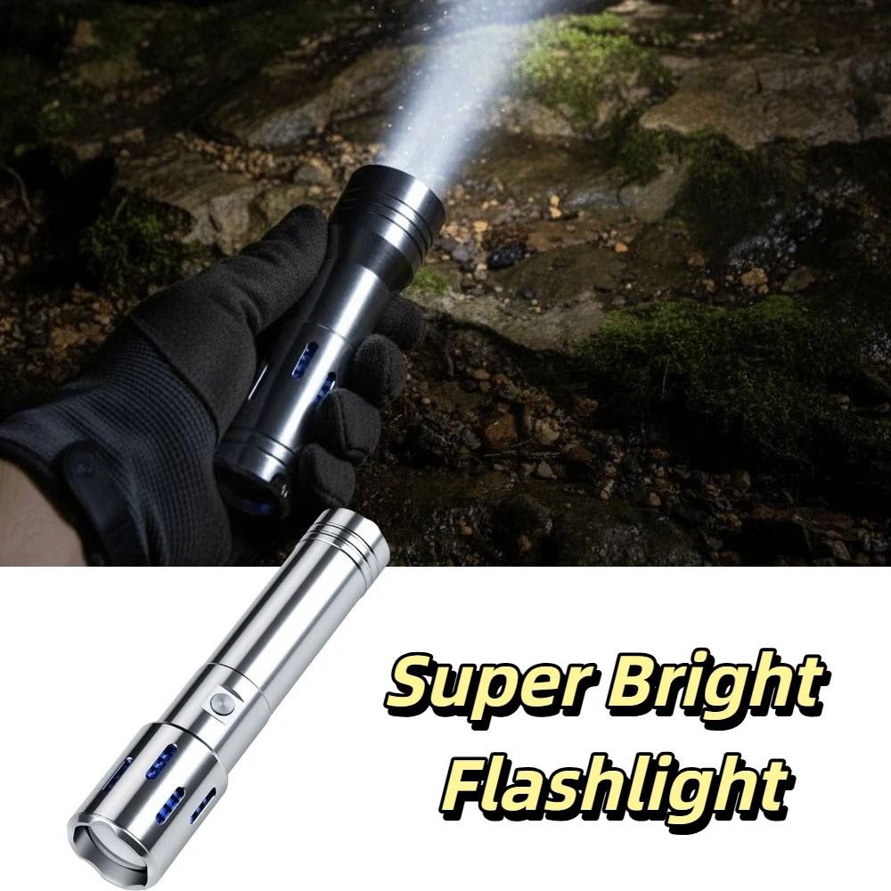 Super-Bright Multi-Functional Flashlight Aluminum Zinc Zinc Alloy Flashlight Outdoor Portability