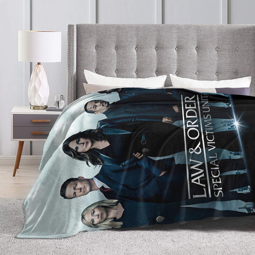 Law Order SVU Flannel Blanket Boy Girl Warm Cozy Bedding Throws Winter Living Room Bedspread Sofa Bed Cover