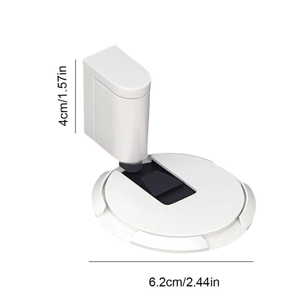 Mechanical Floor Door Stopper with Screws and Adhesive Pads Indoor Heavy Duty Floor Door Stop No Drilling Door Stopper for Home