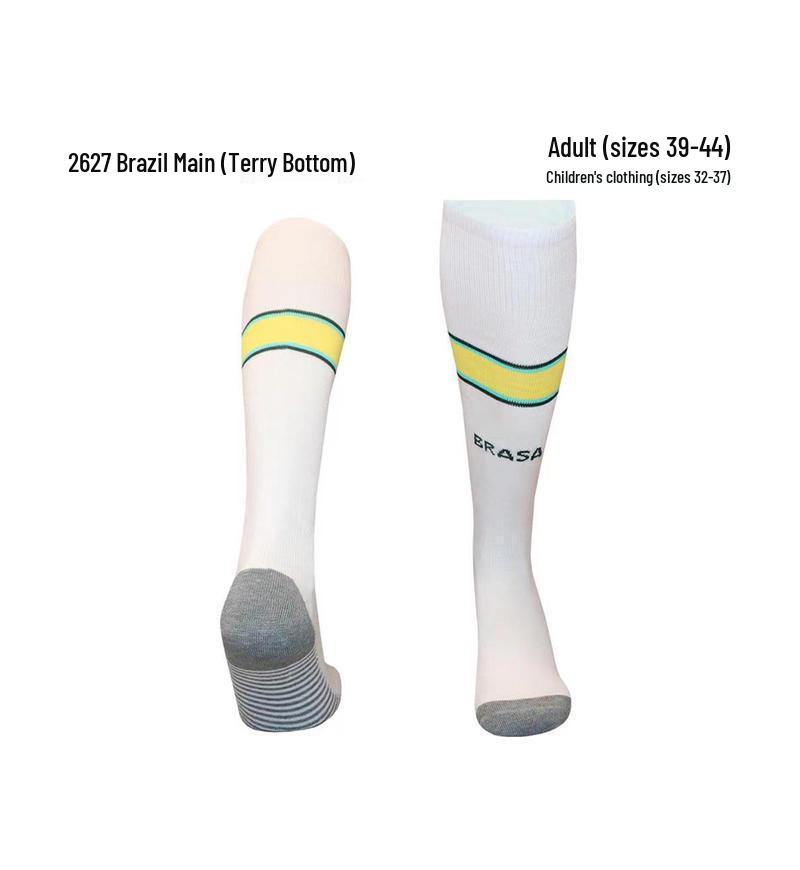 World Cup Over-the-Knee Football Socks - Argentina & Miami Barca Design for Adults & Kids