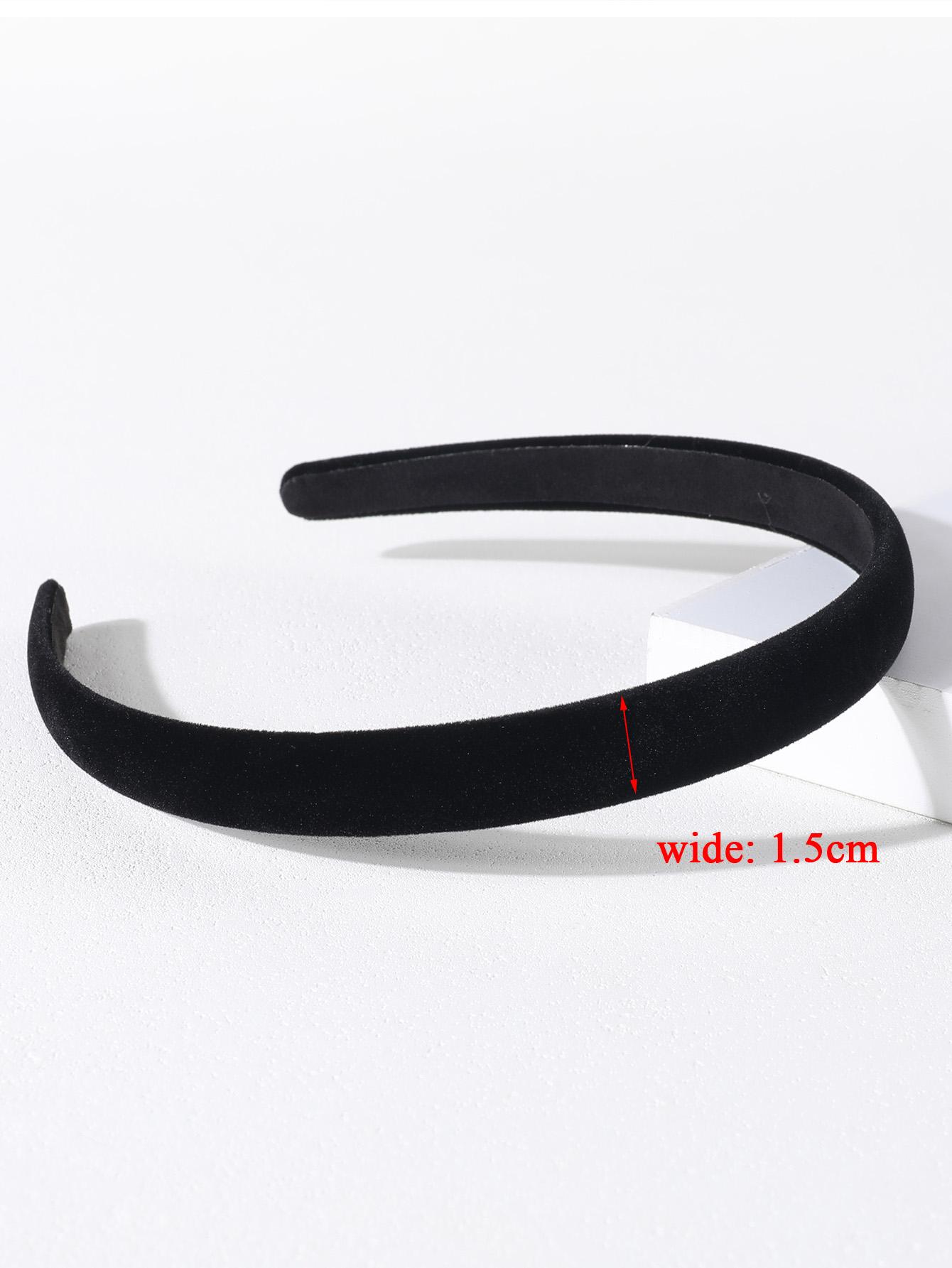 

1/3 шт. Простые черные повязки на голову для женщин, корейские резинки для волос, элегантный головной убор, сделай сам, повязка для волос 1,5/2/3 см, женские аксессуары для волос