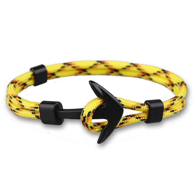 Trendy Men's Polyester Airplane Anchor Bracelet