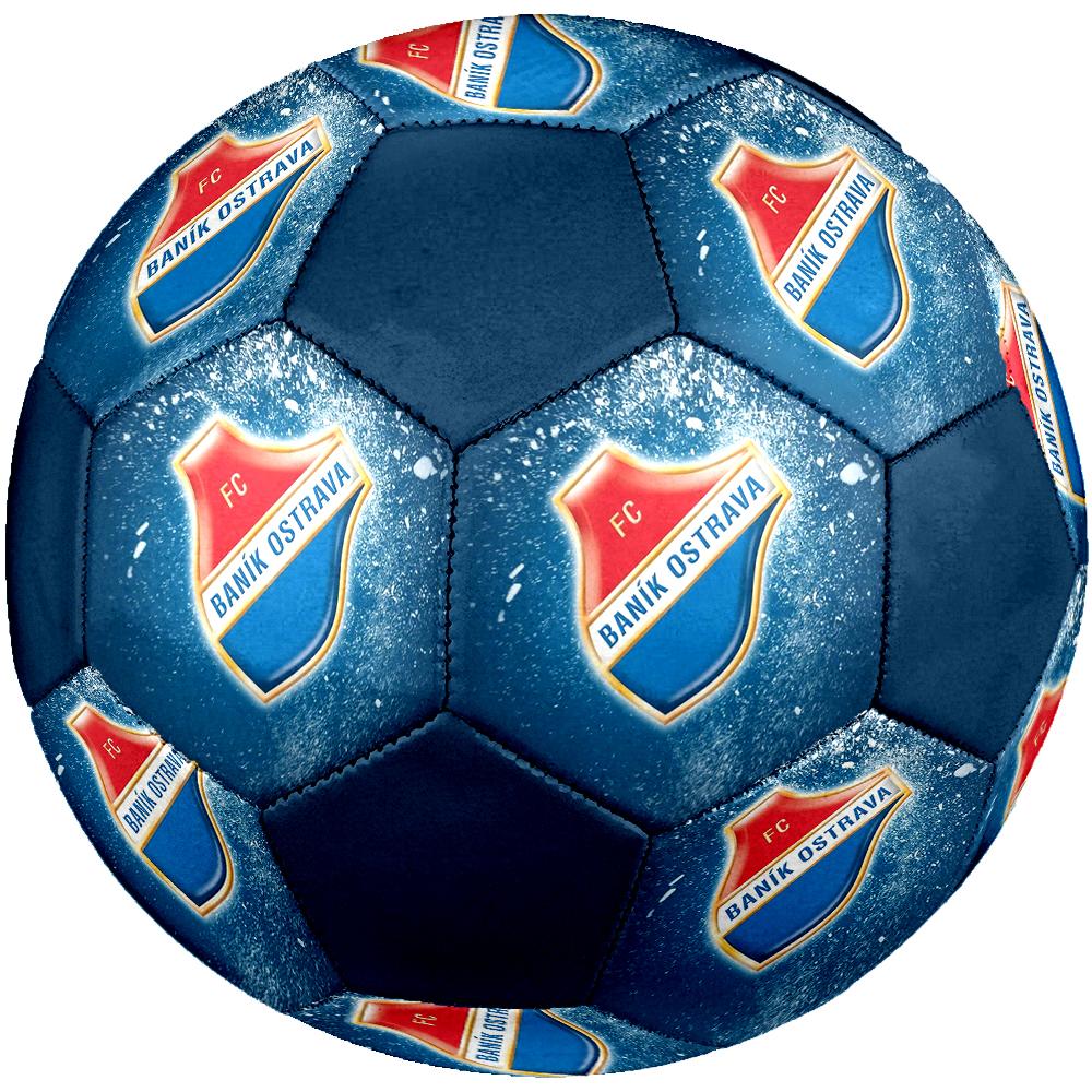 Banik Ostrava FC Soccer Ball, Colorful, Suitable for All Ages, Machine-stitched, PVC Material, Competition Grade, Durable and High Bounce