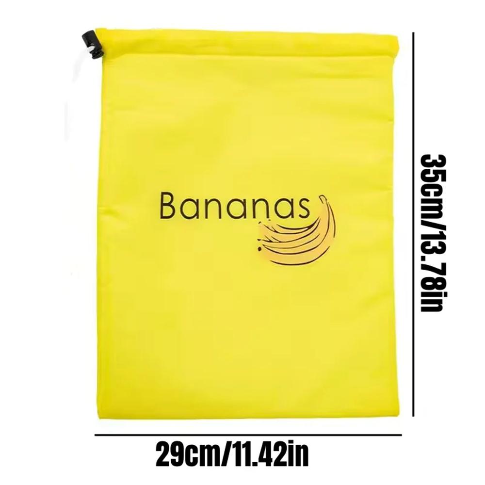 1-3pcs Banana Freshkeeping Bag Fruit Vegetables Storage Bag Insulated And Shock-Proof Pocket Drawstring Pocket Kitchen Supplies