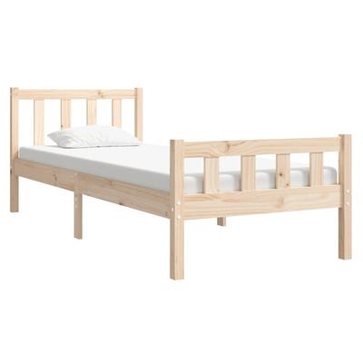 Solid Wood Bed 90x190 Cm