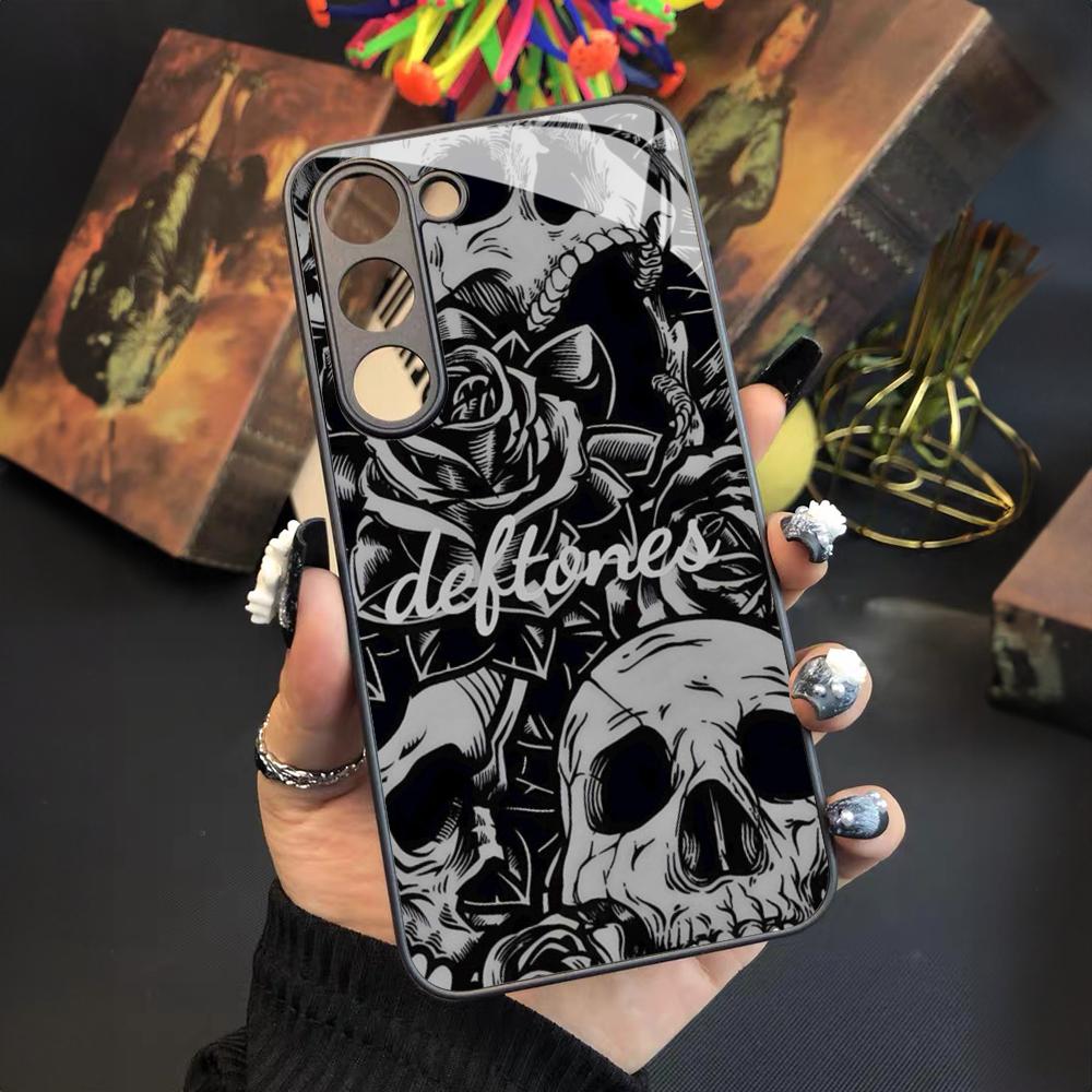 Fashion Deftones Phone Case For Samsung Galaxy S26 S25 S24 S23 S22 S20 S21 Ultra Plus Fe Colored Silver Cover