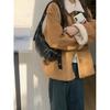 IELGY Retro Coffee Color Underarm Croissant Fashion All-Match Cross-Body Dumpling Bag