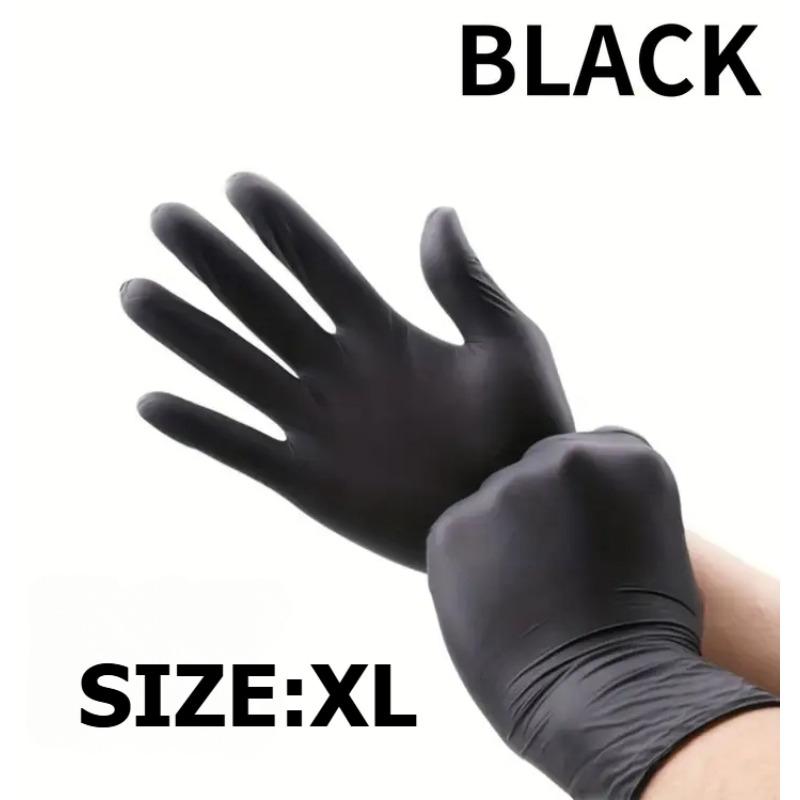 

Черные многоразовые нитриловые перчатки водонепроницаемые и нескользящие перчатки для уборки кухни для работы чистящие средства одноразовые перчатки 10pcs