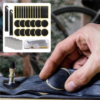 Universal Bicycle Tire Repair Stickers Portable Quick Tire Repair Kit Tire Pry Bar Glue-free Tire Patch MTB Bike Accessory