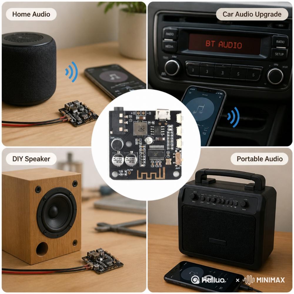 1.7-1V DIY Bluetooth 1.1 Audio Receiver Module MP1 Bluetooth Decoding Board With Microphone And Switch BT 1.1