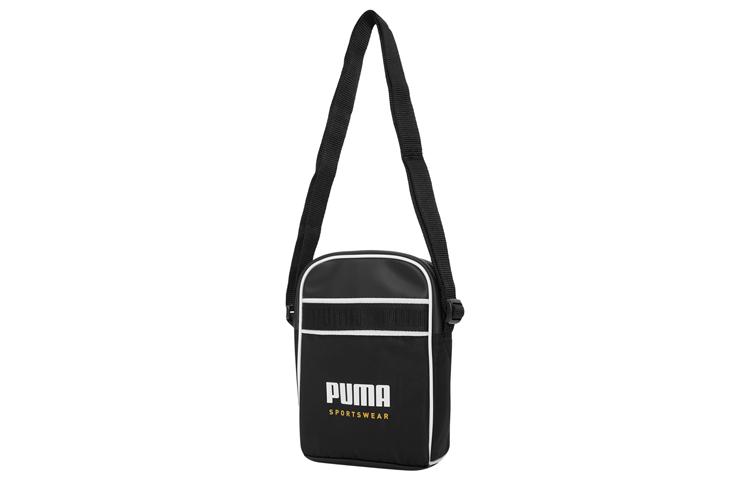 PUMA Campus Athleisure Fabric Cell Phone Pouch, Shoulder Bag, Crossbody Bag Regular Unisex Black 078459-01