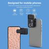 Andoer 200X Mobile Phone Microscope Lens with LED/UV Lights Built-in CPL Filter Phone Micro Lens with Universal Phone Clip Replacement for iPhone