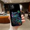 Cartoon Art Owl Phone Case for Samsung S20 S21 S21S S22 S23 S24 FE Ultra Plus Lite F06 F16 M06 M16 M56 A07 A17 A36 A37 A55 A57