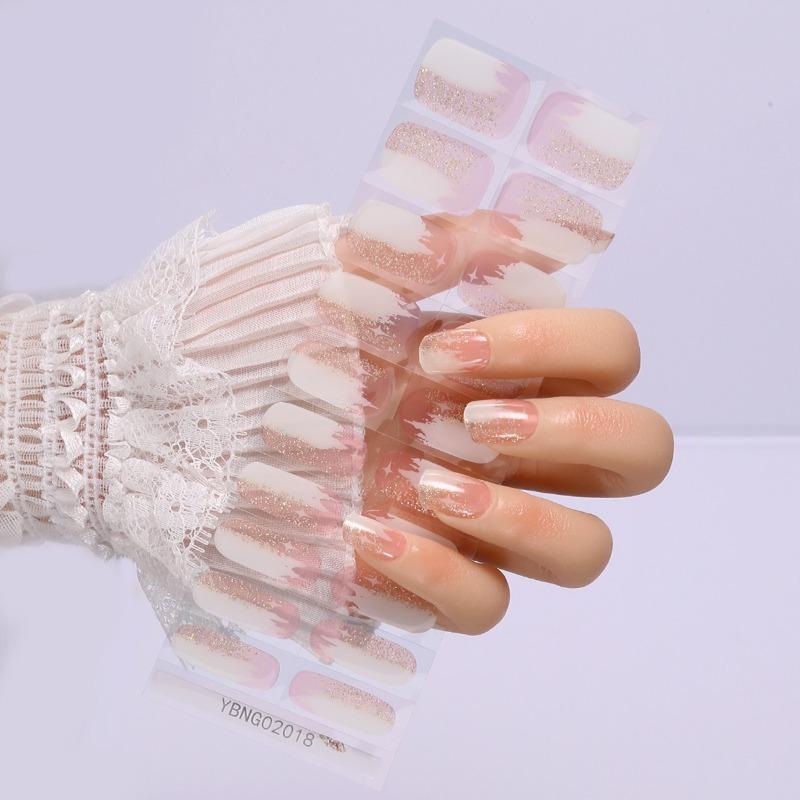 Semi-curing Light Therapy Nail Stickers Gel Nail Stickers Semi-curing Light Lamp Nail Stickers Harden, Last Long and Are Waterproof
