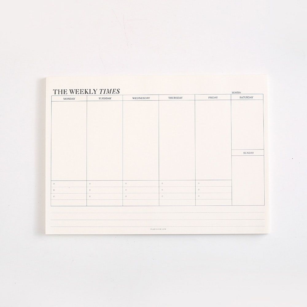 

Business 1PC Creative Simple Weekly Planner Notebook Memo Stationery Office School Supplies Weekly