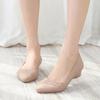 Women's Summer Low-Cut Pointed Toe Jelly Wedge Sandals with Non-slip Soft Mid-Heel Sole