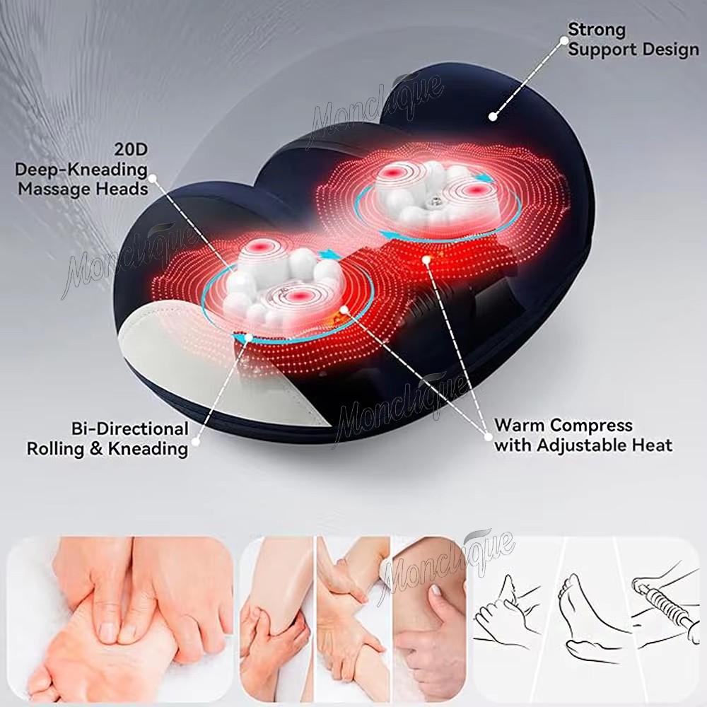 Smart Electric Leg Massager Hot Compress Shiatsu Kneading Foot Roller Kneading Calf Deep Relieve Fatigue Relaxation Muscle