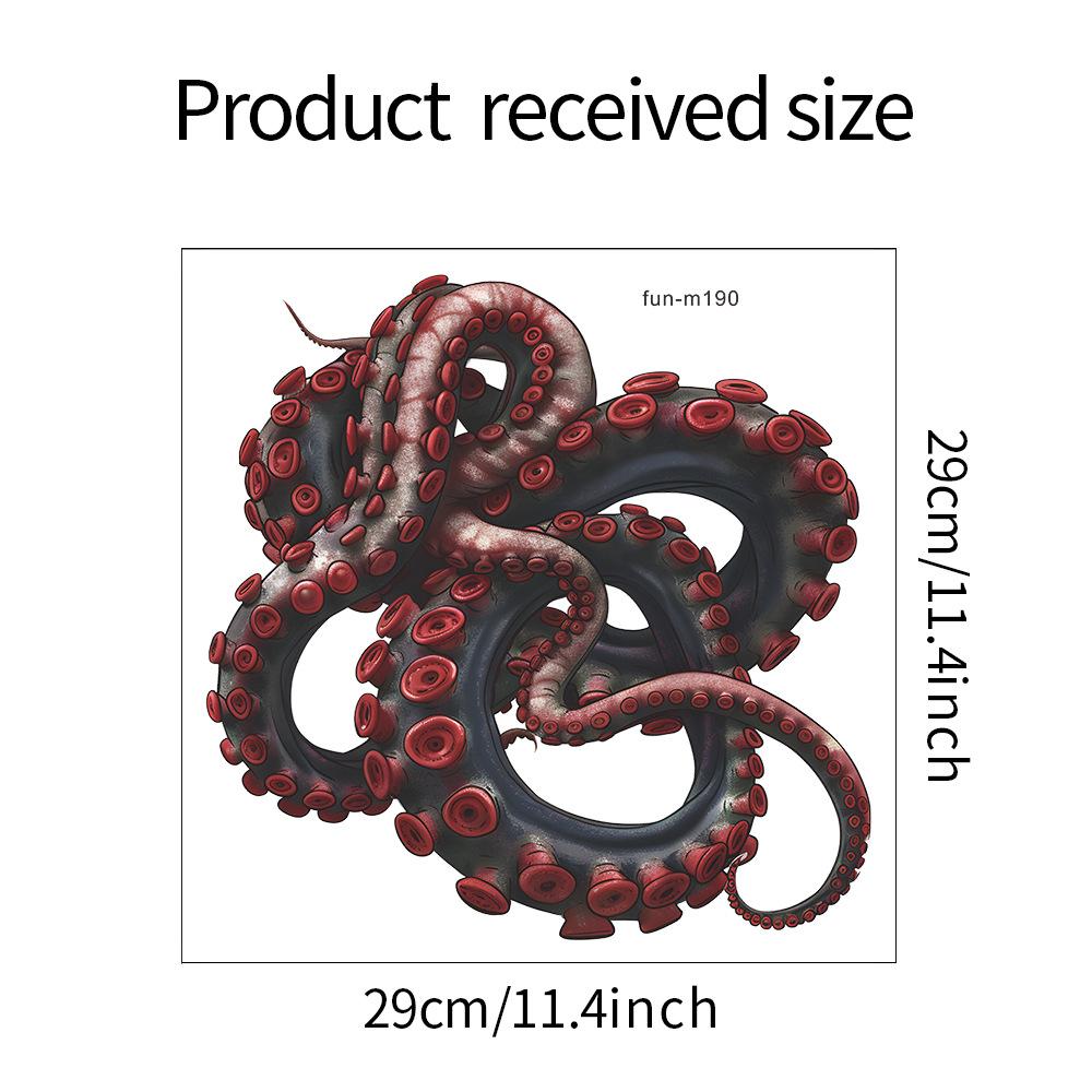 

Осьминог Ванная комната Украшение для туалета Наклейки для туалета Самоклеящиеся 29*29CM/fun-m190