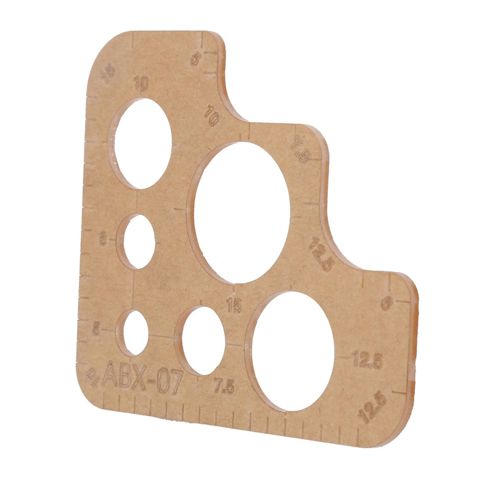 

Акриловый шаблон Сделай сам Прозрачная круглая линейка Трафарет Инструменты для резки с защитным слоем для