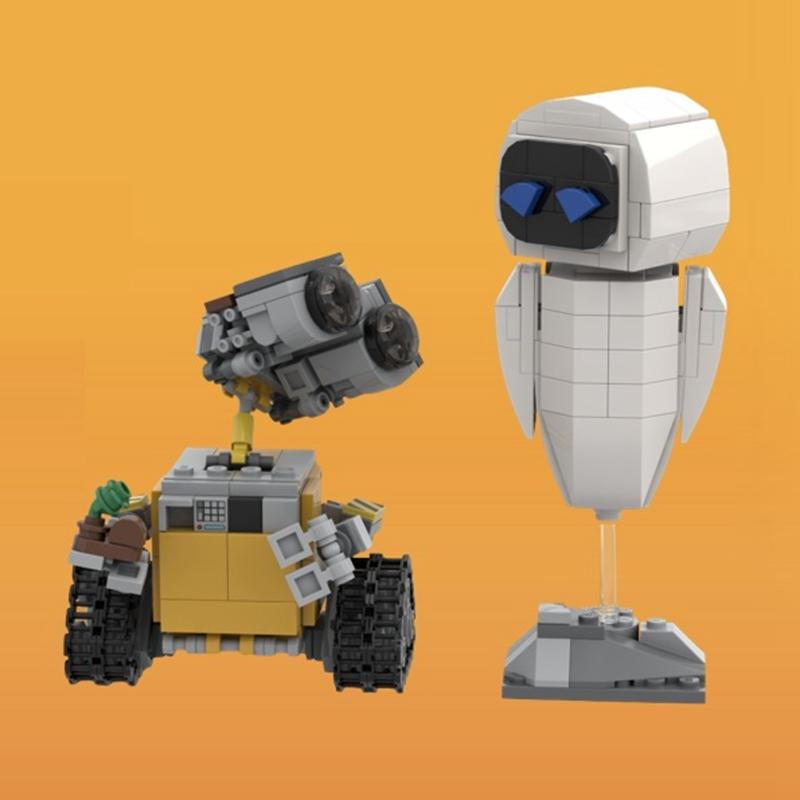 

MOC Adorable EVE Robot Tall Tech Intelligent Robots 395PCS Model Construction Blocks Children Playthings designed for Children Children Birth Date