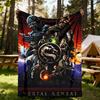 1 Stück Mortal Kombat Outdoor-Decke Leichtes Flanell, Weich & Warm, Ganzjahres-, Outdoor-, Camping-, Wohnzimmer-, Büro-, L1106022