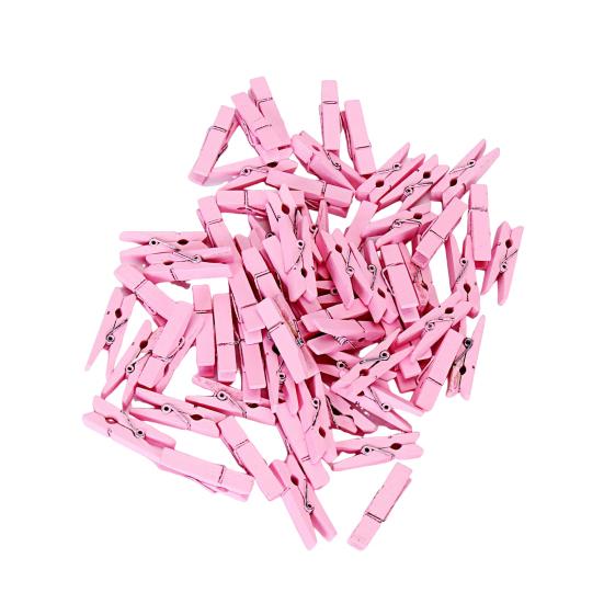 50 ks barevných dřevěných kolíčků na prádlo, lakované jednobarevné klipy, dekorativní kolíčky na prádlo, klipy na fotografie, DIY projekty