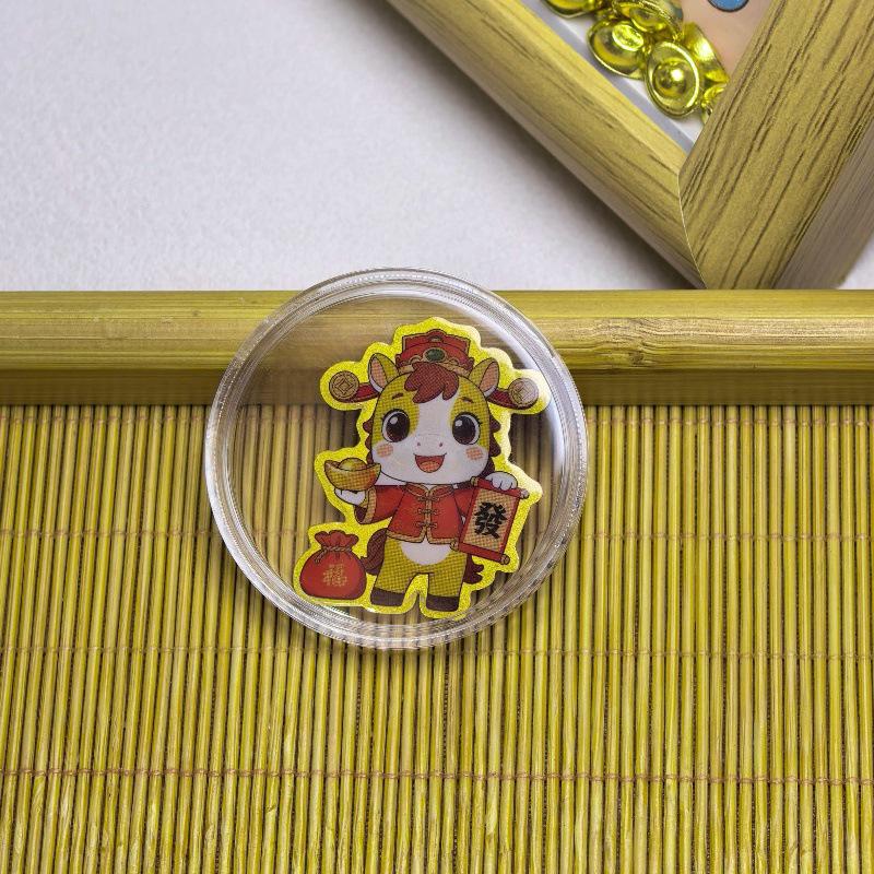 Year of the Horse 999 Pure Gold Cartoon Phone Sticker Series with Adhesive