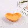 Heart Shaped Ceramic Seasoning Dish Mini Sauce Plate for Pickle Snack Dipping Home Kitchen Restaurant
