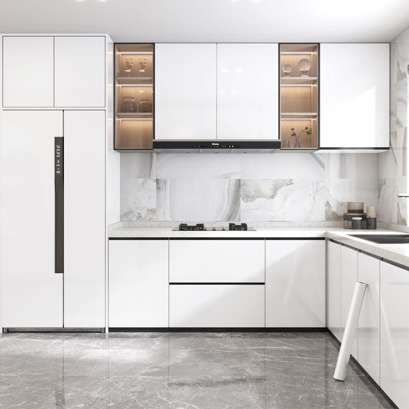 Kitchen Oil-Proof Wallpaper Film Stove Waterproof Moisture-Proof Self-Adhesive Countertop Cabinet Renovation Tile Marble Sticker