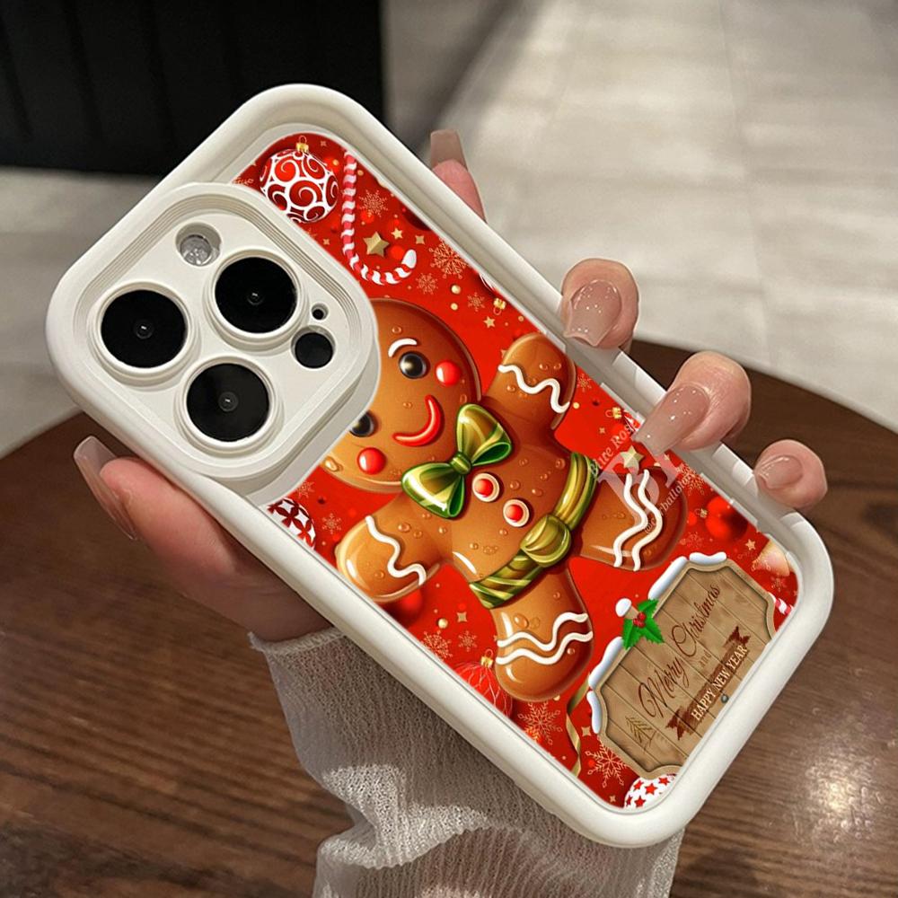 Sky Eye Ladder Soft Case for Samsung A06 A15 A25 A35 A55 A14 S23 S24 FE All Samsung Models Phone Cases Cover NY46 Christmas Santa Claus Christmas Tree